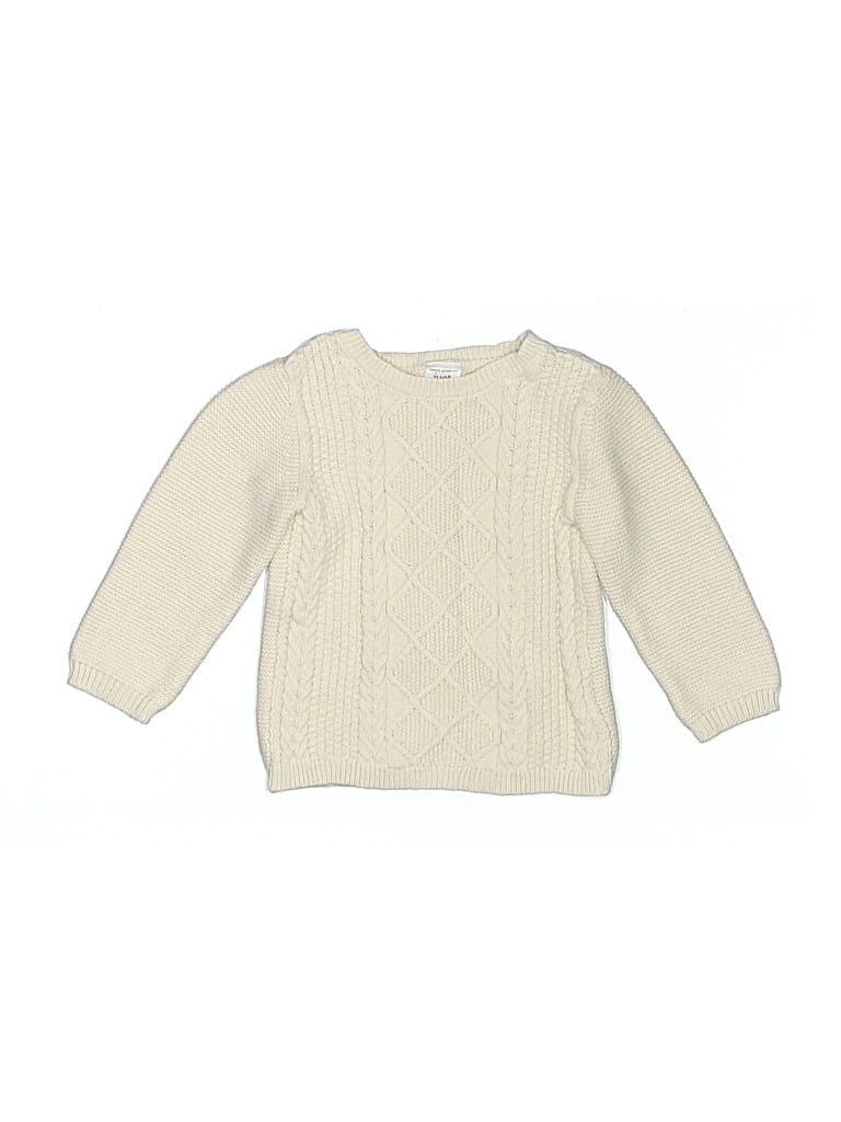 Pre-owned Just One You Made By Carter's Babies' Pullover Sweater In White