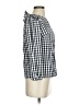 J.Crew Checkered-gingham Blue Long Sleeve Blouse Size XXS - photo 4