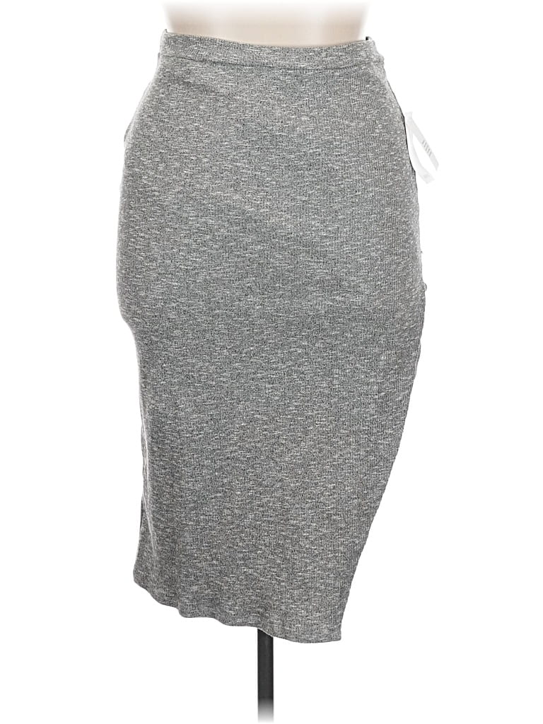 Just Fab Casual Skirt In Gray