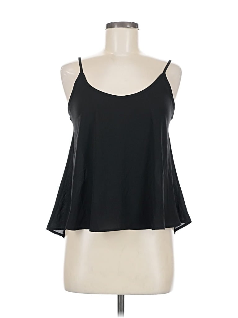Pre-owned Lush Tank Top Black Halter Neckline Tops