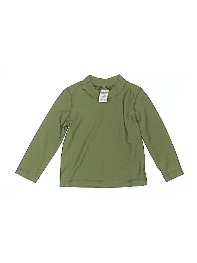 Pre-owned Little Planet Babies' Long Sleeve T-shirt In Green
