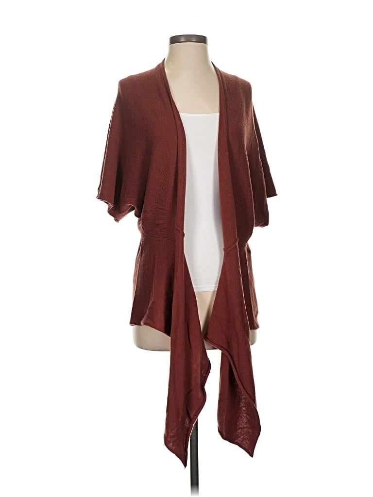 Pre-owned Banana Republic Wool Cardigan Sweater In Burgundy