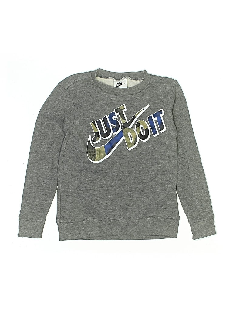 Pre-owned Nike Kids' Sweatshirt In Silver