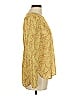 Honey Punch 100% Polyester Gold Long Sleeve Blouse Size M - photo 4