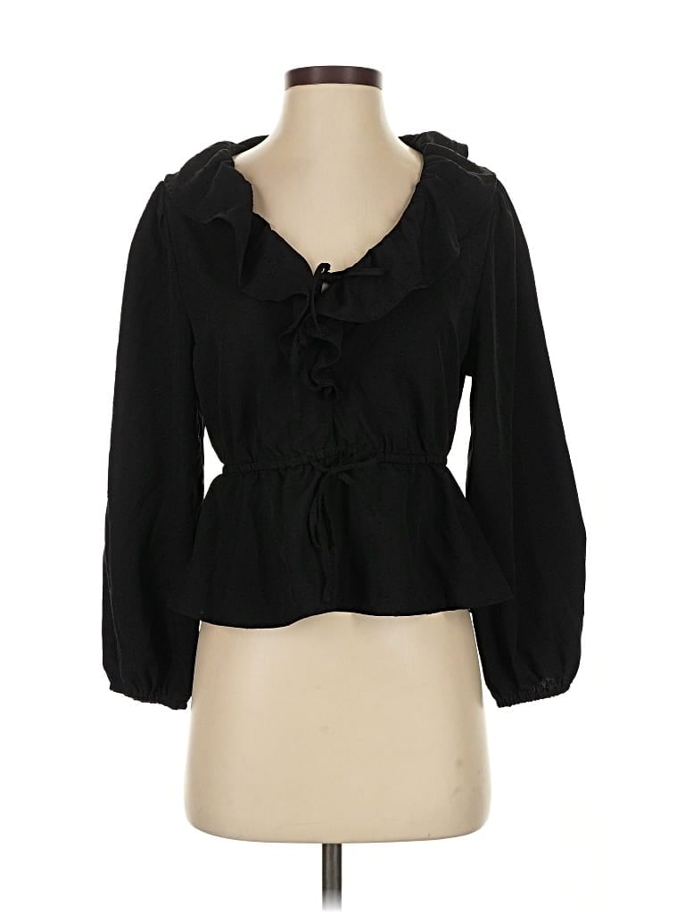 OLD NAVY Pre-owned 3/4 Sleeve Blouse In Black