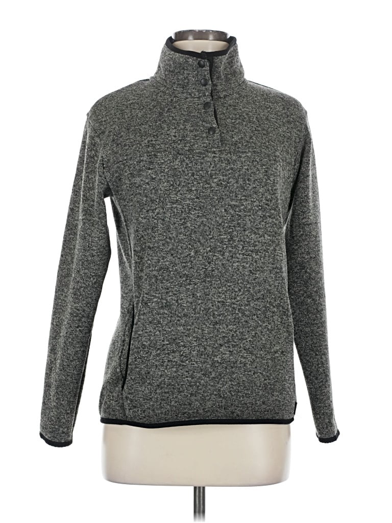 Pre-owned Eddie Bauer Turtleneck Sweater In Gray