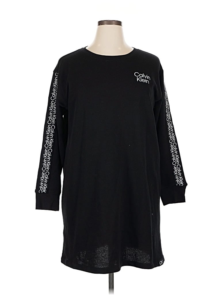 Pre-owned Calvin Klein Long Sleeve T-shirt In Black