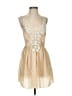Sunner Tan Cocktail Dress Size 4 - photo 1
