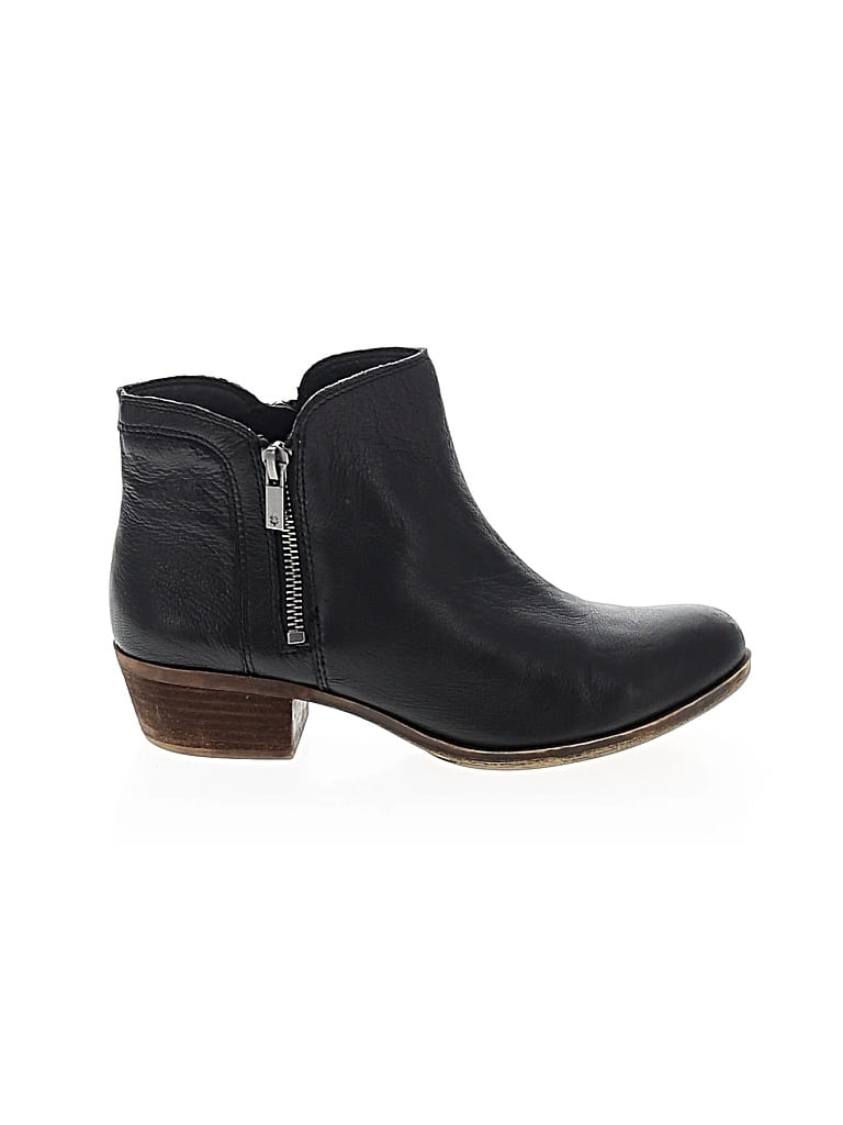Pre-owned Lucky Brand Ankle Boots In Black