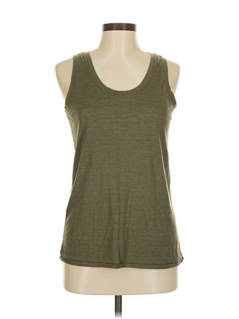 Pre-owned Prana Tank Top Green Halter Neckline Tops