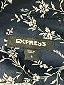 Express Print Blue Long Sleeve Blouse Size S - photo 7