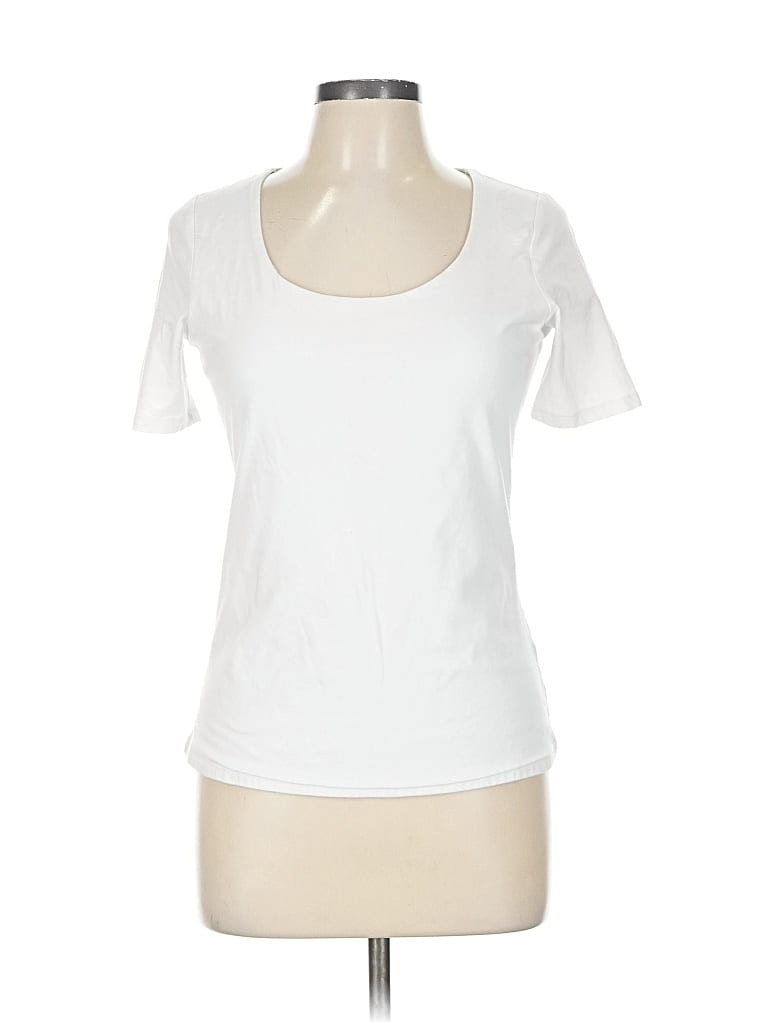 Pre-owned Boden Short Sleeve T-shirt In White