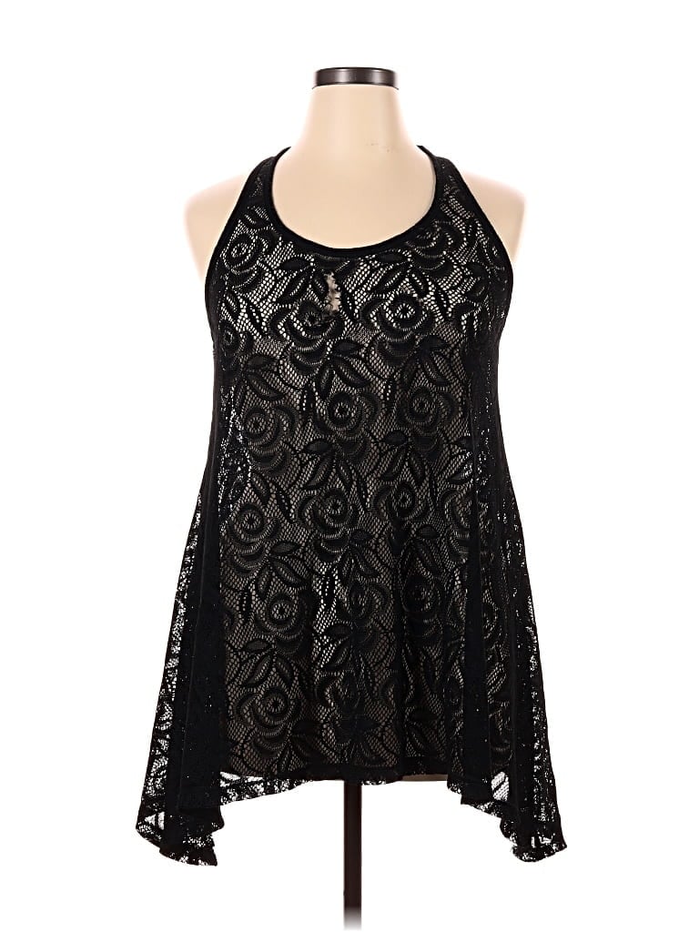 Pre-owned Op Sleeveless Blouse In Black