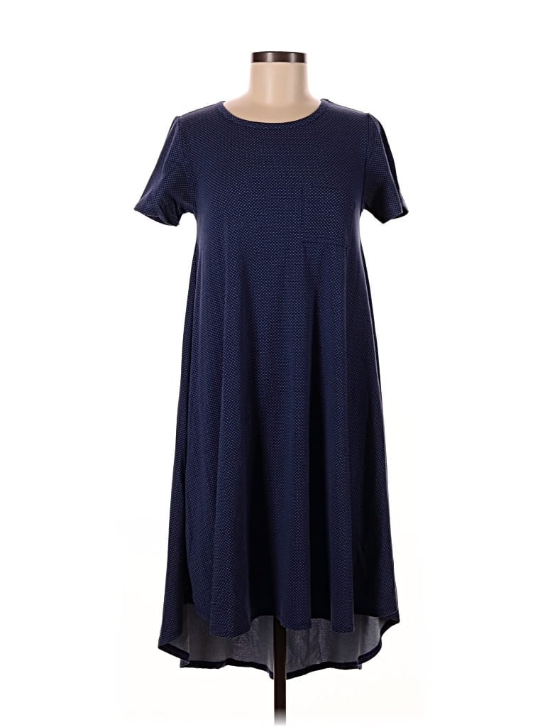 Pre-owned Lularoe Casual Dress In Blue