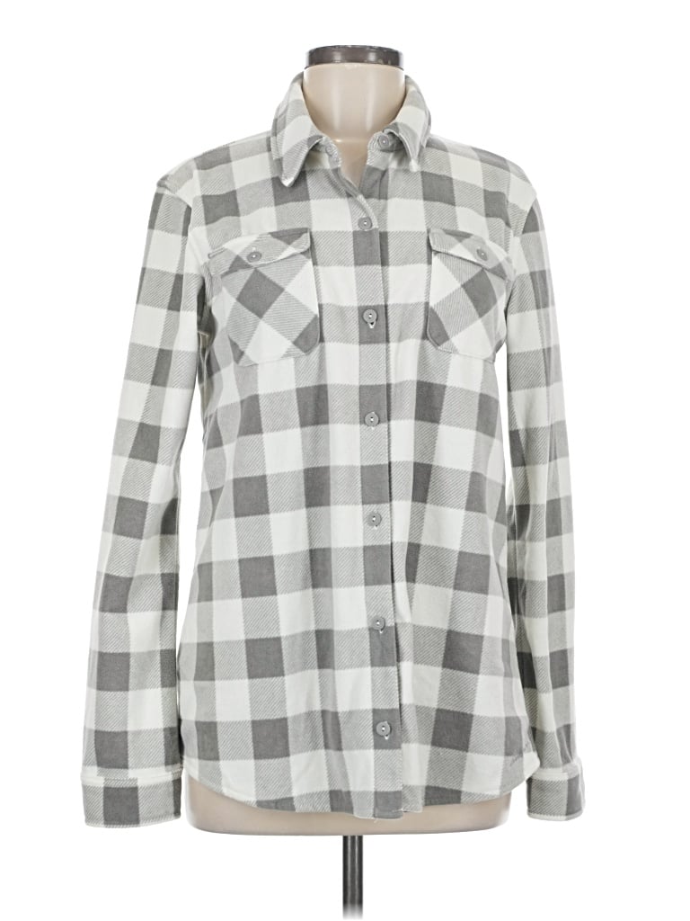 Pre-owned Eddie Bauer Cardigan Sweater In Gray