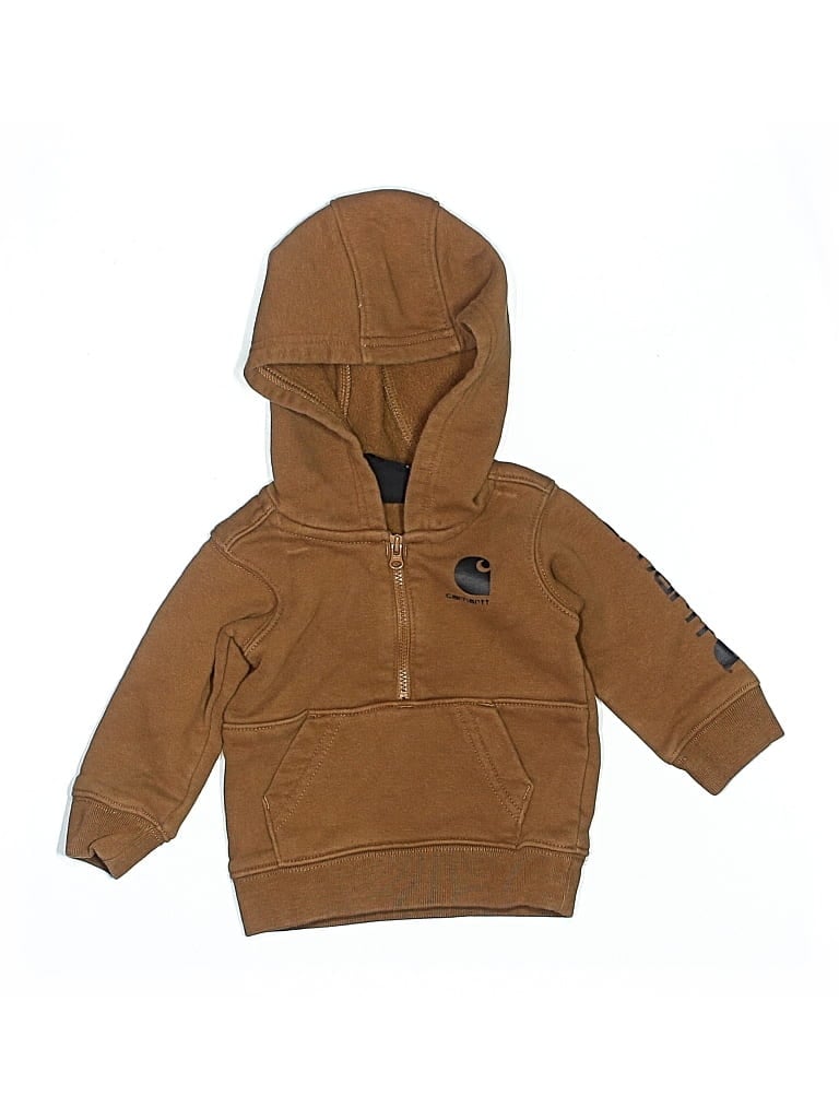 Pre-owned Carhartt Babies' Zip Up Hoodie In Brown