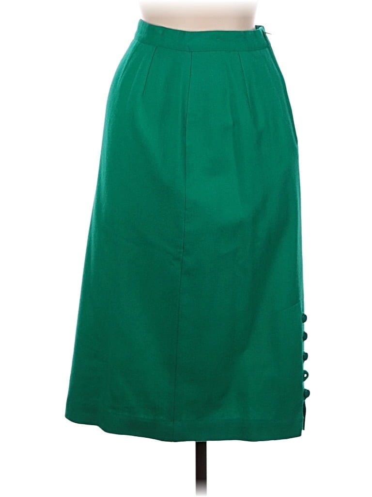 Pre-owned Assorted Brands Wool Skirt In Green