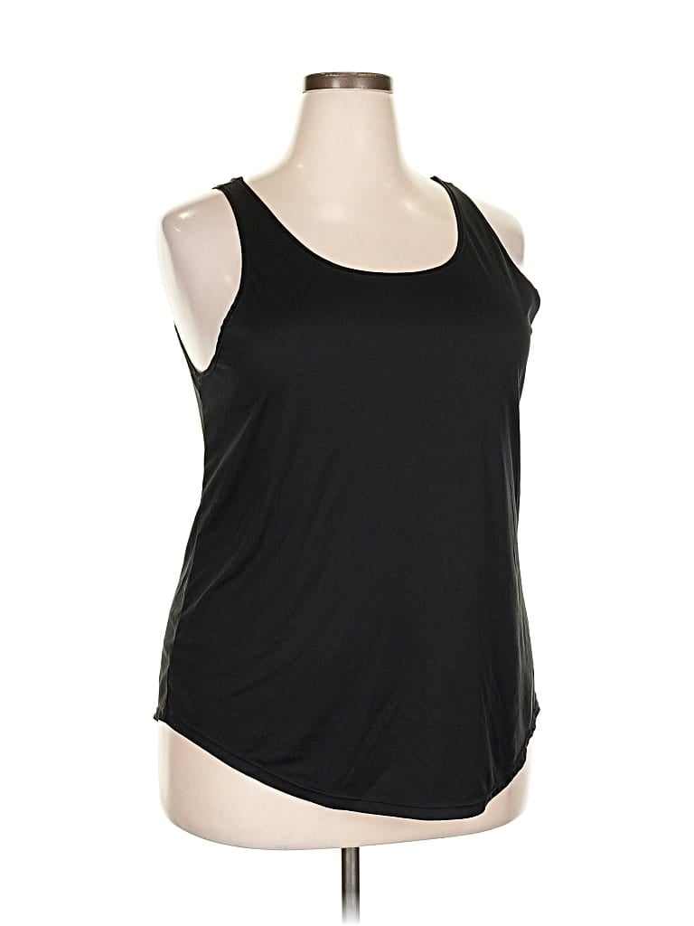 Pre-owned Nike Tank Top Black Strapless Neckline Tops