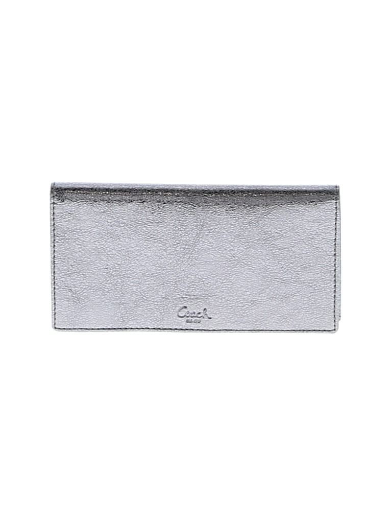 Pre-owned Coach Wallet In Silver
