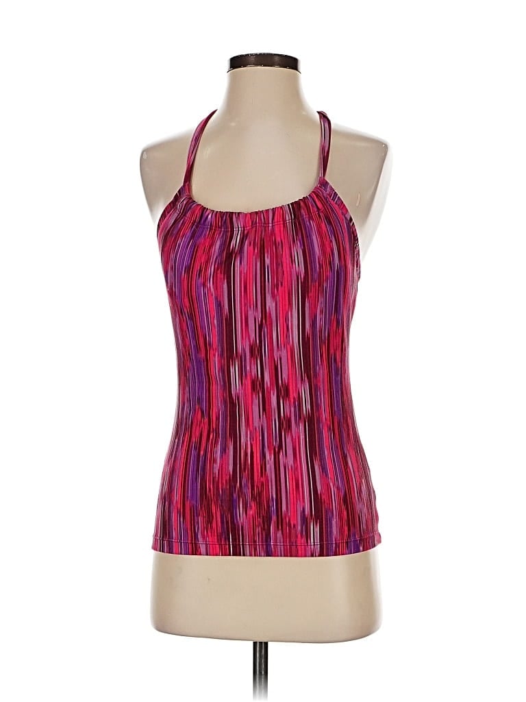 Pre-owned Prana Tank Top Pink Halter Neckline Tops