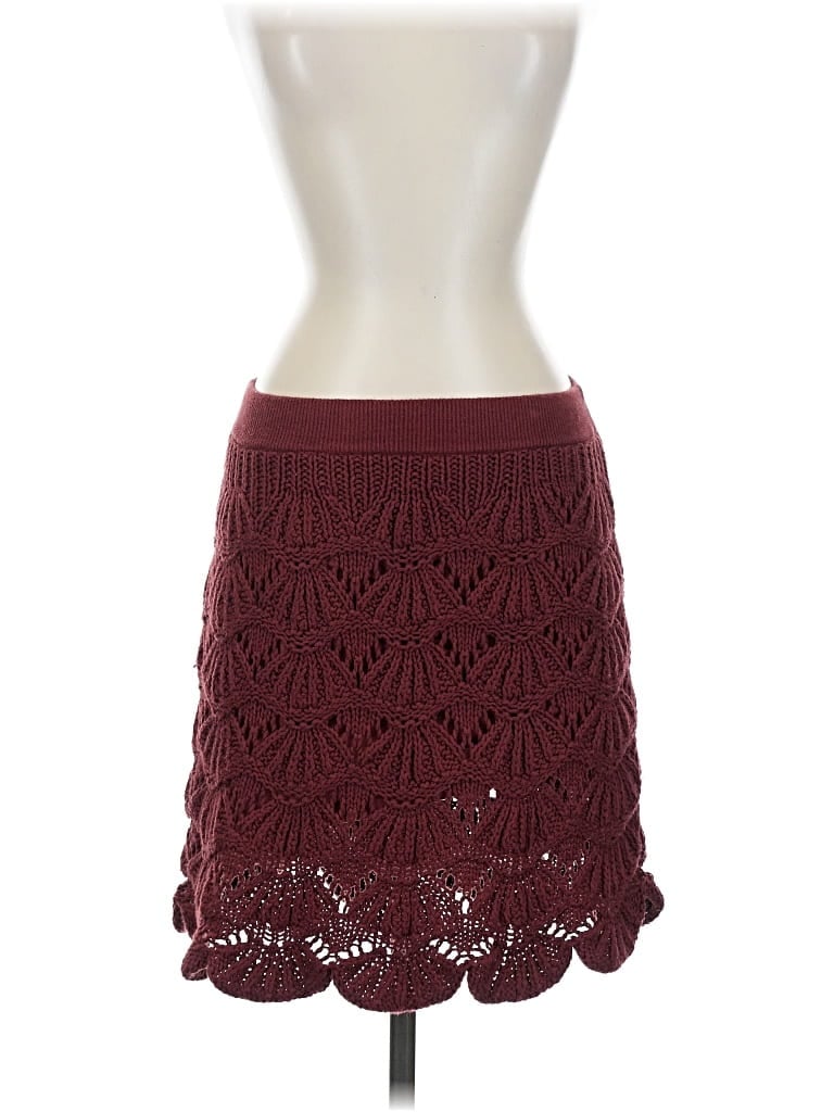 Pre-owned Vivienne Vivienne Tam Casual Skirt In Burgundy