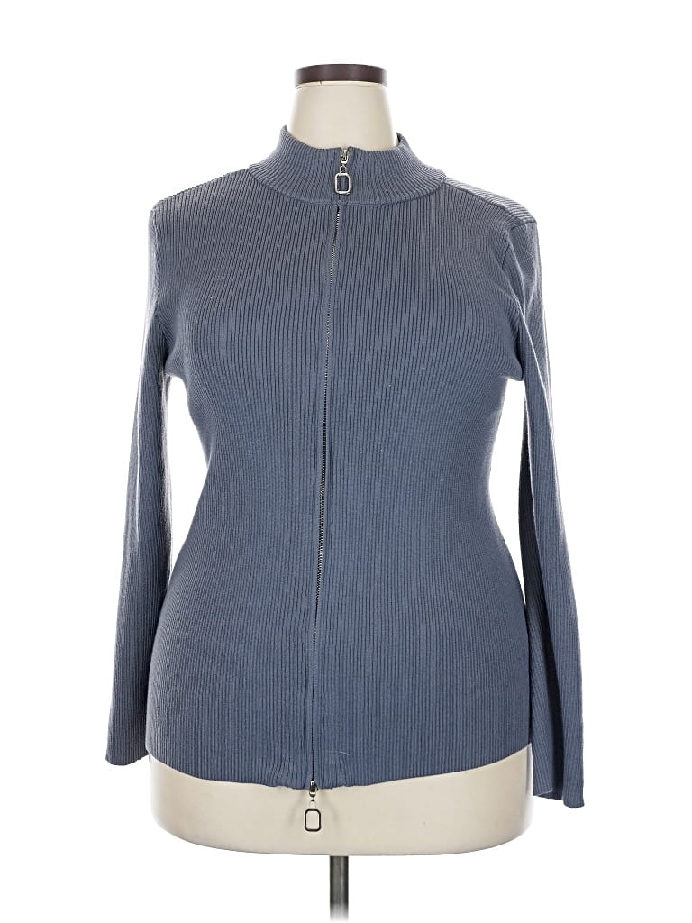Pre-owned Eloquii Cardigan Sweater In Blue
