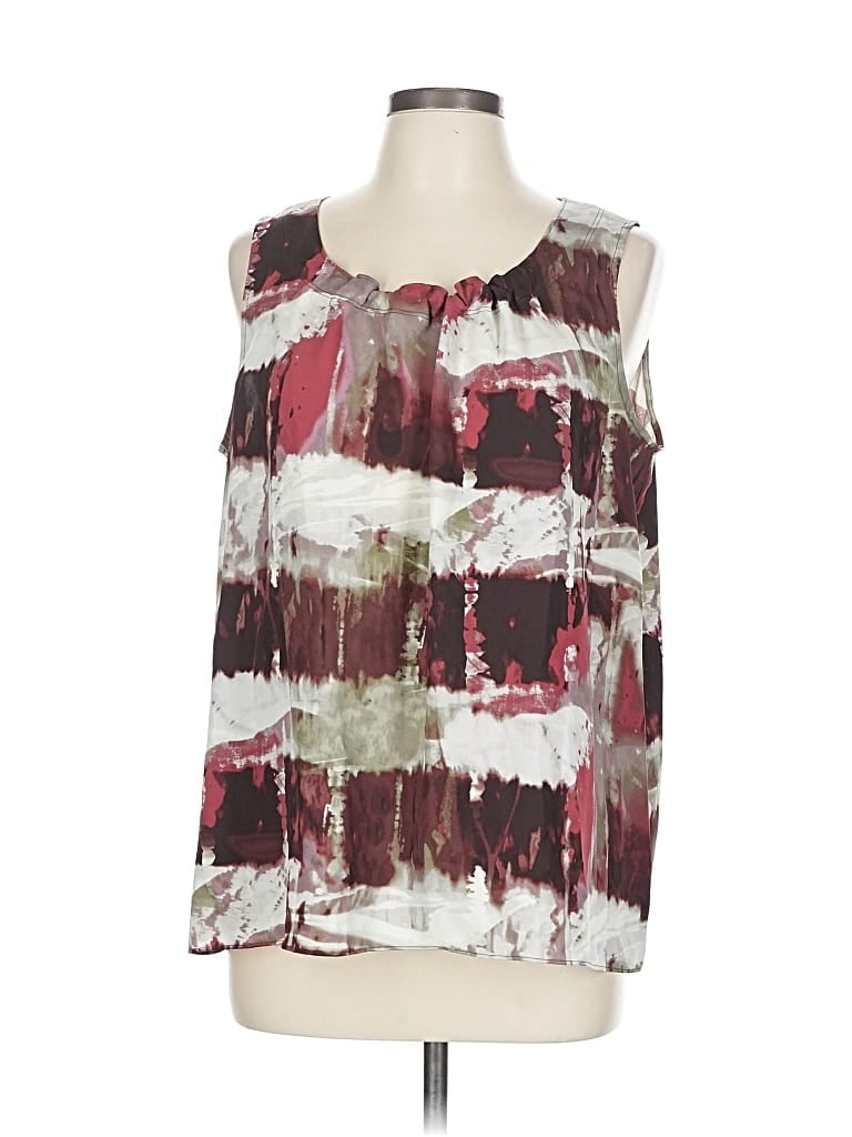 SIMPLY VERA VERA WANG Pre-owned Sleeveless Blouse In Burgundy