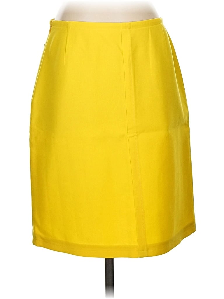 Pre-owned Jil Sander Wool Skirt In Yellow