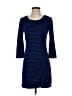 Max Studio Stripes Blue Casual Dress Size S - photo 1