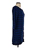 Max Studio Stripes Blue Casual Dress Size S - photo 4