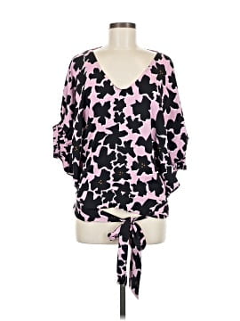 Diane Von Furstenberg 3/4 Sleeve Silk Top