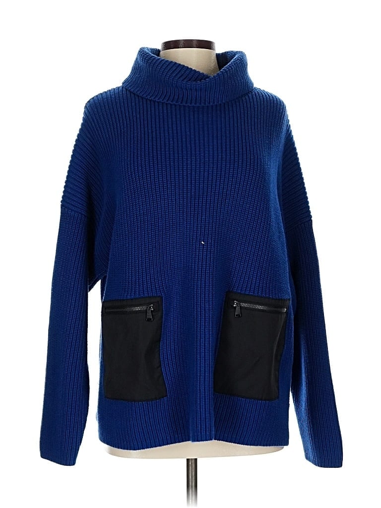 Pre-owned Alp N Rock Turtleneck Sweater In Blue
