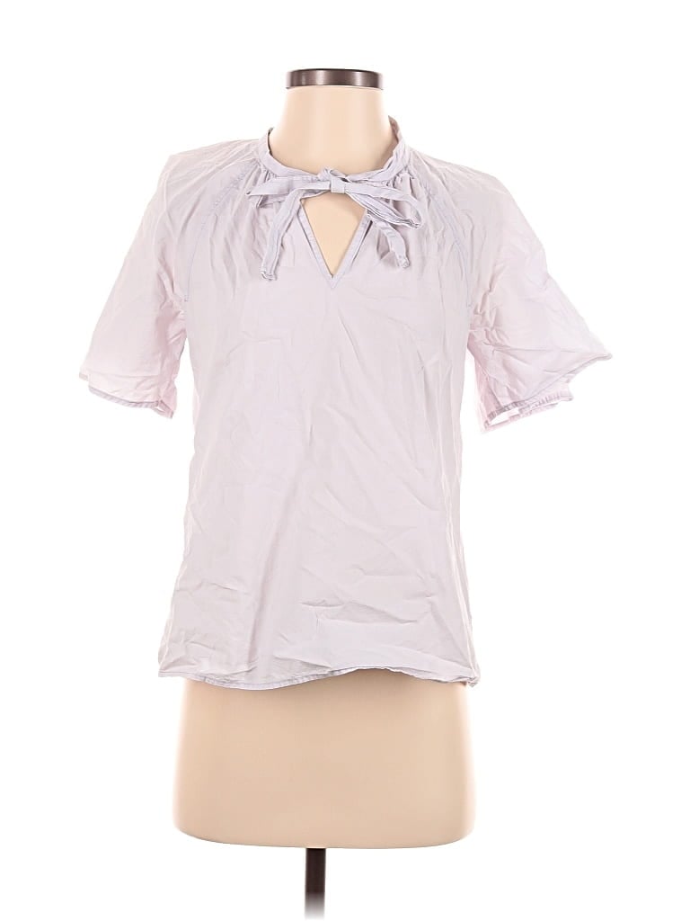 Pre-owned Rebecca Taylor Short Sleeve Blouse In Pink
