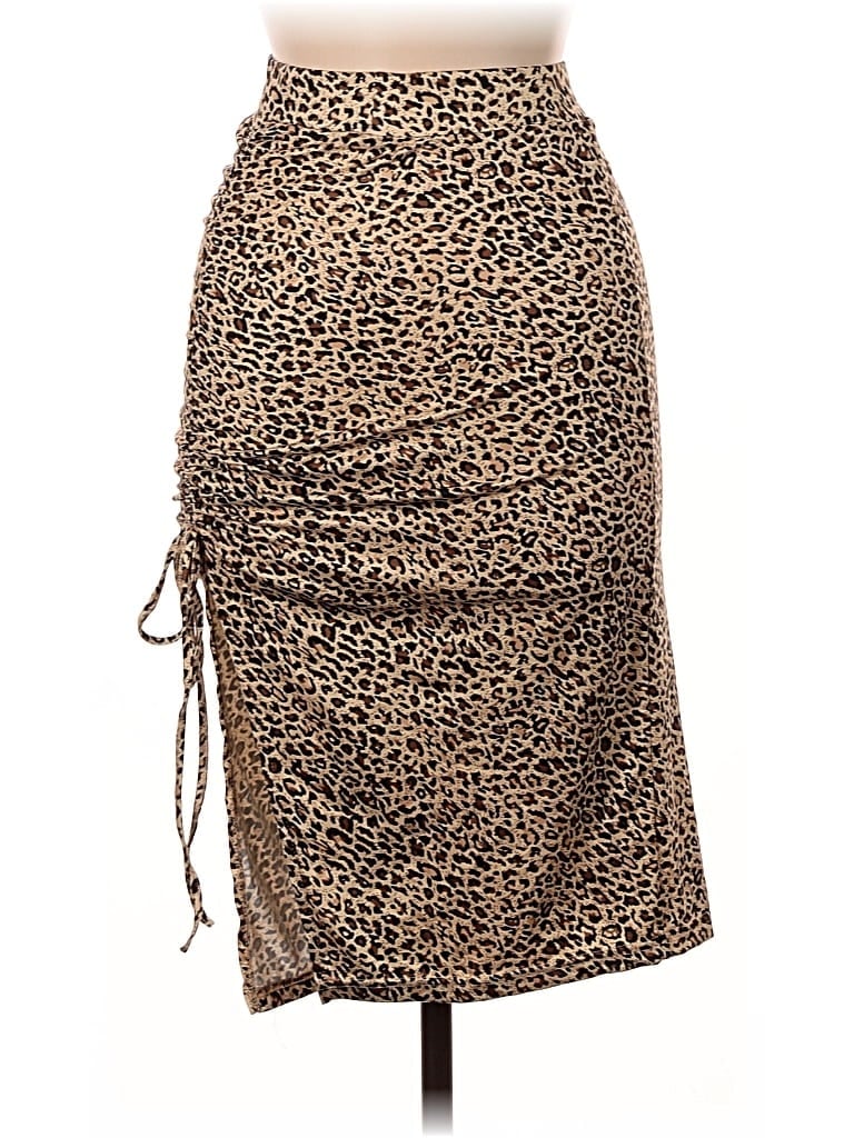 Click to view more detailed imagery on our partner's website Pre-owned Shein Casual Skirt In Brown