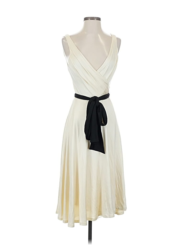Pre-owned Diane Von Furstenberg Cocktail Dress In White