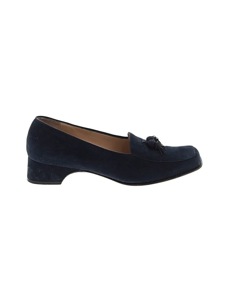 Pre-owned Ferragamo Flats In Blue