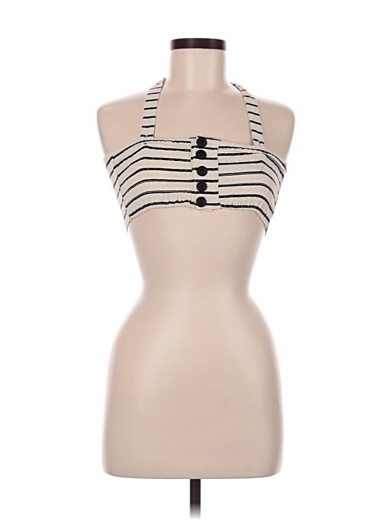 Pre-owned Unbranded Tank Top Gray Halter Neckline Tops