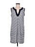Lands' End Stripes Blue Casual Dress Size M - photo 1