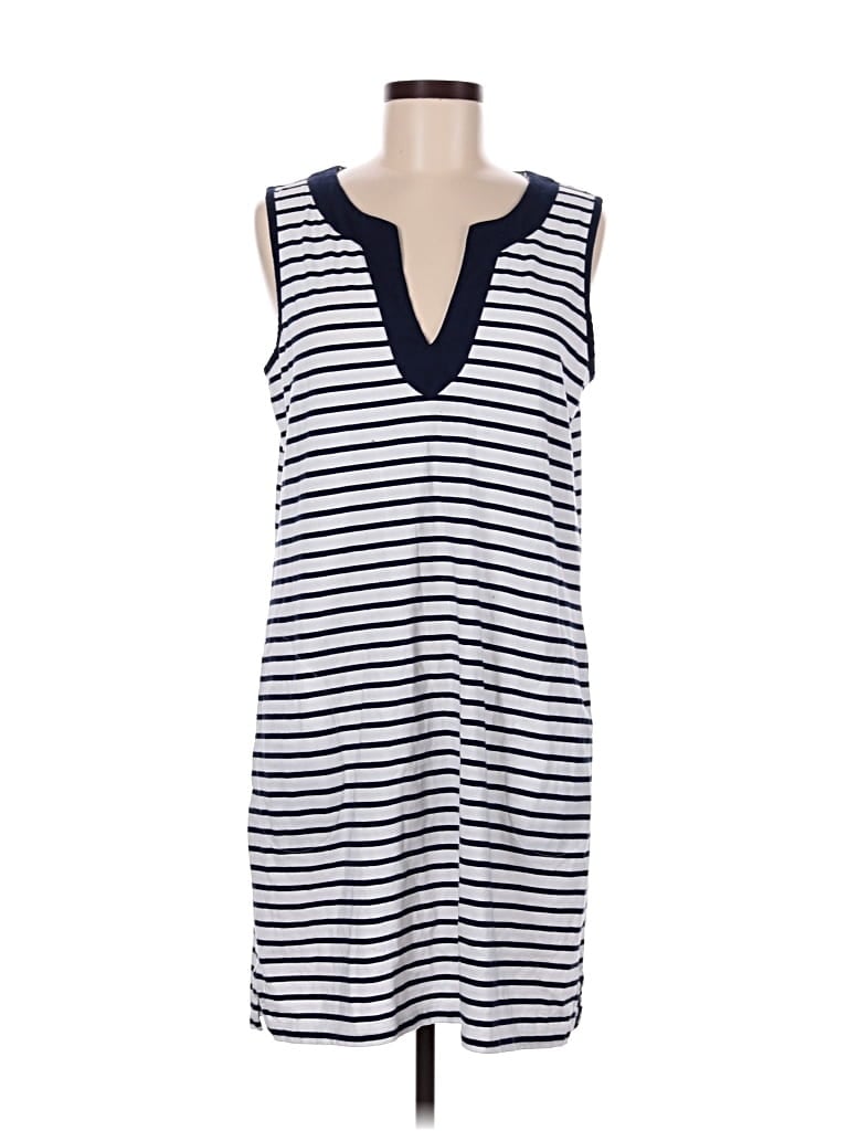 Pre-owned Lands' End Casual Dress In Blue