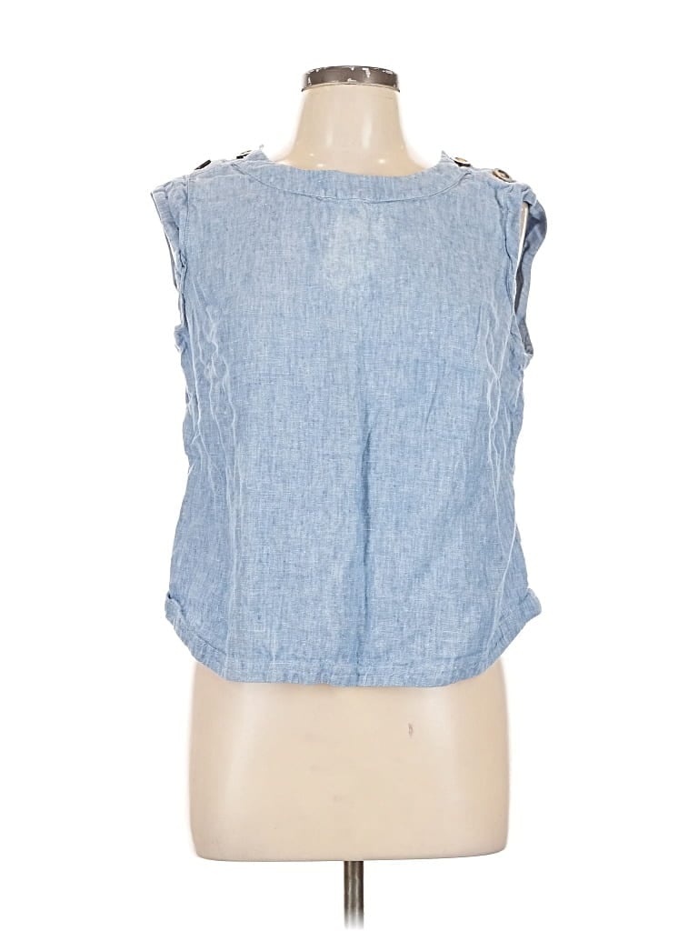Pre-owned Boden Sleeveless Blouse In Blue