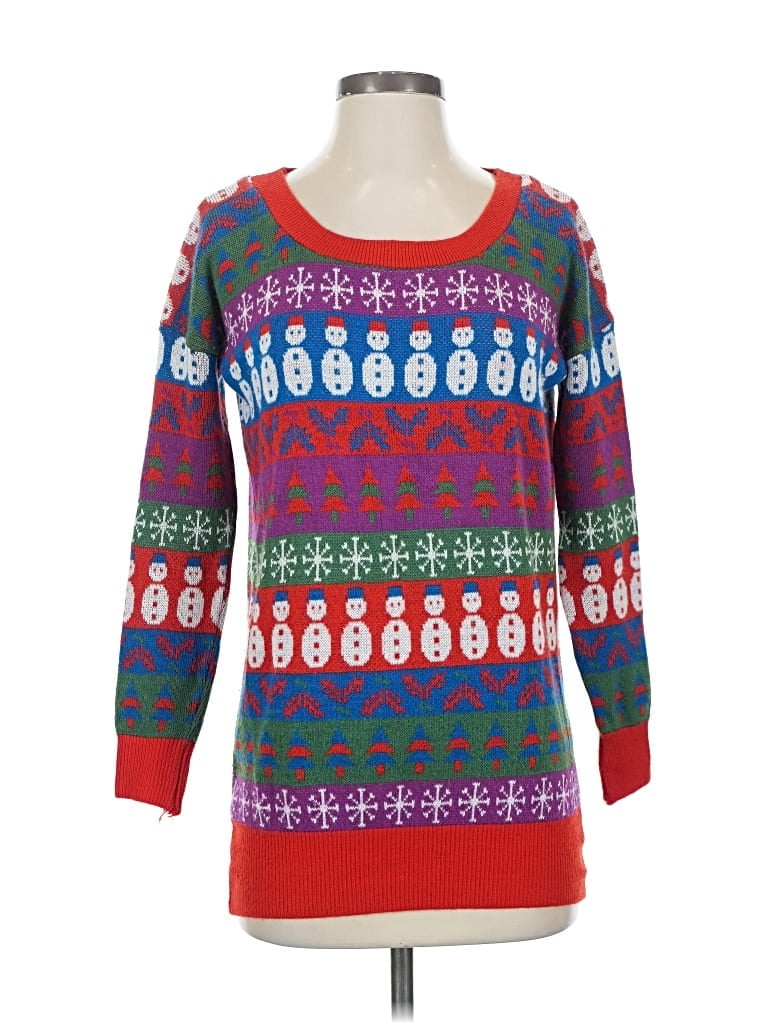 Pre-owned Asos Design Pullover Sweater In Red