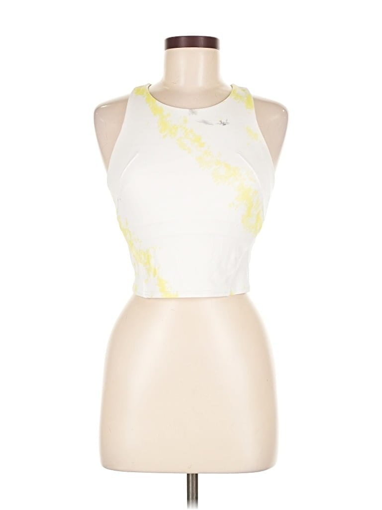 Pre-owned Lululemon Athletica Sports Bra In White