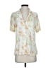 Zara Floral Ivory Short Sleeve Blouse Size XS - photo 1