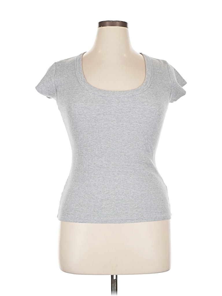 Pre-owned Pilcro Short Sleeve T-shirt In Gray