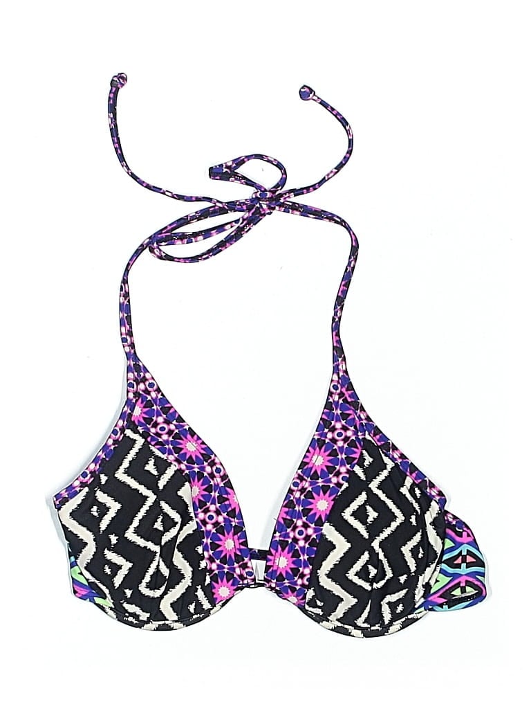 Pre-owned Arizona Jean Company Swimsuit Top In Purple