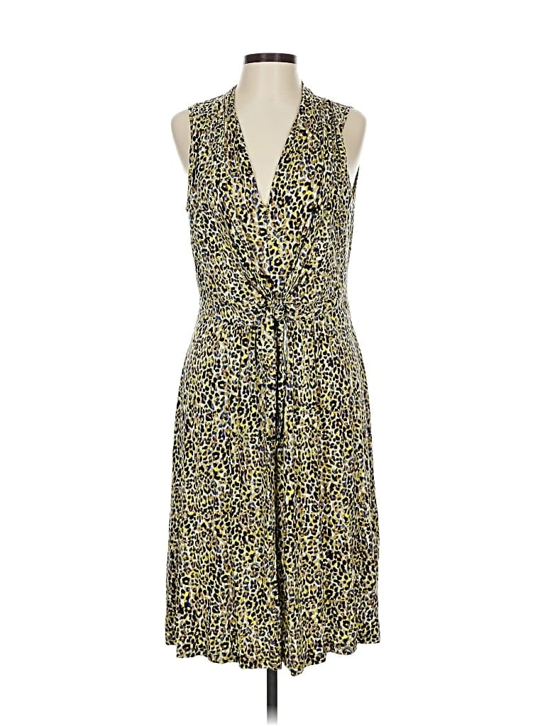 Pre-owned Liz Claiborne Casual Dress In Yellow
