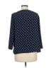 Lila Rose 100% Polyester Blue 3/4 Sleeve Blouse Size M - photo 2
