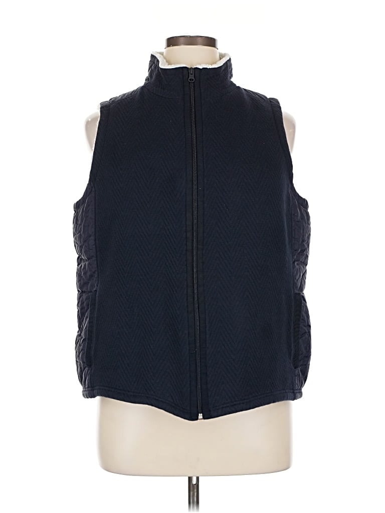 Pre-owned T By Talbots Vest In Blue