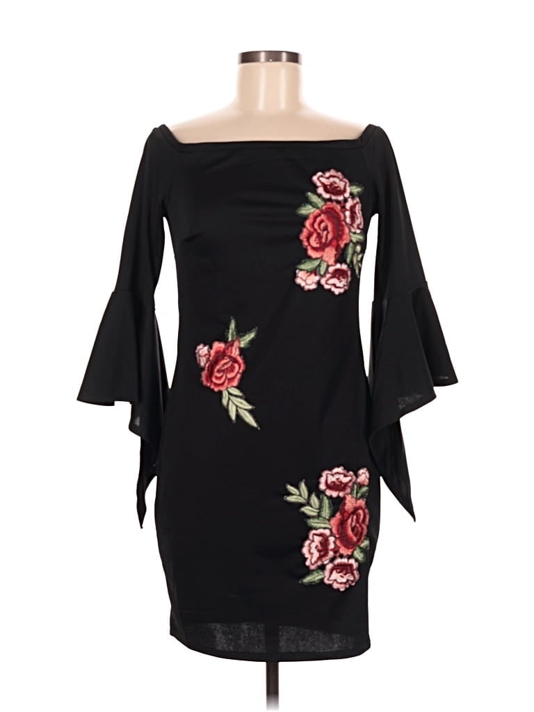 Pre-owned Venus Cocktail Dress In Black