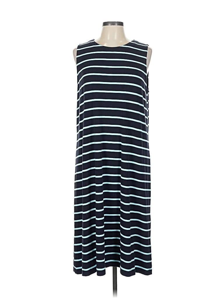 Pre-owned Jjill Casual Dress In Blue
